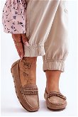 Moteriški zomšiniai batai Smėlio spalvos Clorie