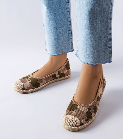 Žalios slip-on espadrilės Benedum